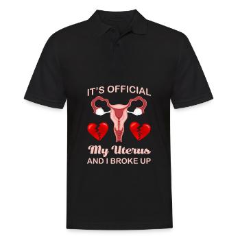 Hysterektomie Herzen Unterus Hysterektomie - Männer Poloshirt - Schwarz - Vorne - Kai (181cm)