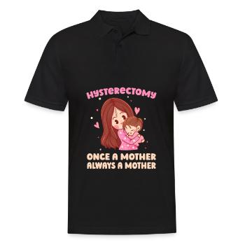 Hysterektomie - Männer Poloshirt - Schwarz - Vorne - Kai (181cm)