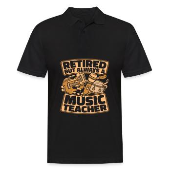 Musiklehrer Musik Lehrer Im Ruhestand - Männer Poloshirt - Schwarz - Vorne - Kai (181cm)