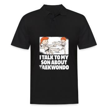 Taekwondo Son Taekwondo Mama - Polo Homme - noir - Devant - Kai (181cm)