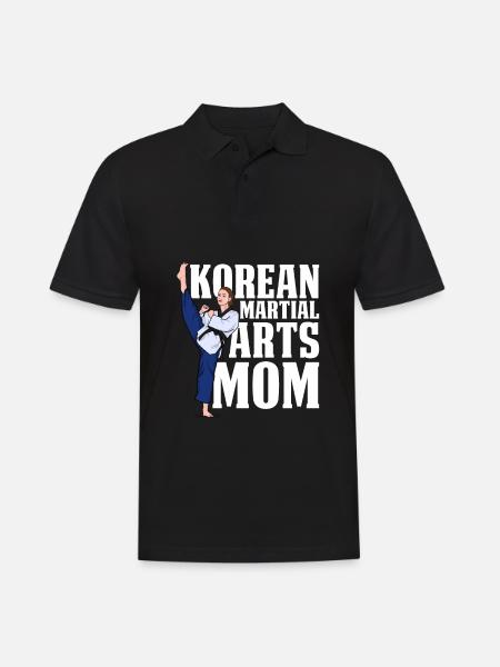 Taekwondo Mama - Männer Poloshirt - Schwarz