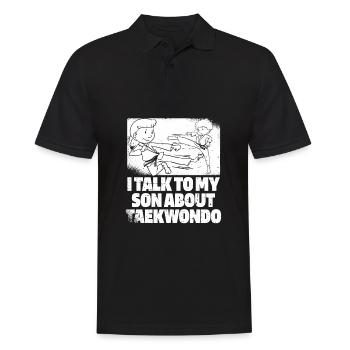 Taekwondo Mère Taekwondo Mama - Polo Homme - noir - Devant - Kai (181cm)