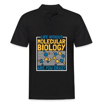 Biology Biologist Lustig Molecular Biologist - Men's Polo Shirt - black - Front - Kai (181cm)