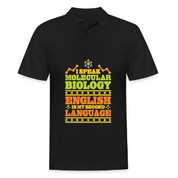 Biologie Biologe Witzig Molekularbiologe - Männer Poloshirt - Schwarz - Vorne - Kai (181cm)