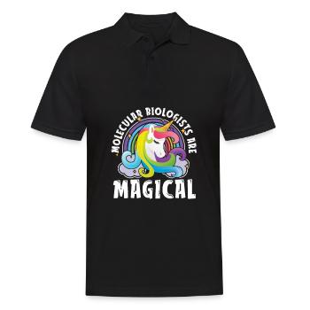 Biologiste Biologie Licorne Biologiste moléculaire - Polo Homme - noir - Devant - Kai (181cm)