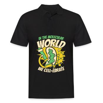 Biology Biologist Molecular biologist - Men's Polo Shirt - black - Front - Kai (181cm)