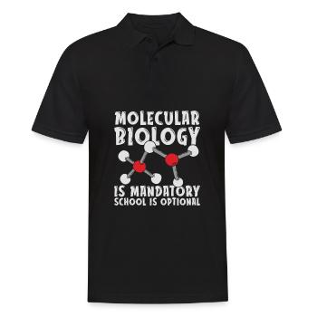 École de biologie Biologiste moléculaire - Polo Homme - noir - Devant - Kai (181cm)