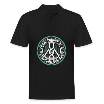 Biologiste Biologiste Parent Biologiste moléculaire - Polo Homme - noir - Devant - Kai (181cm)
