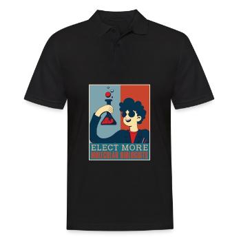 Biologiste en biologie Lustig Biologiste moléculaire - Polo Homme - noir - Devant - Kai (181cm)