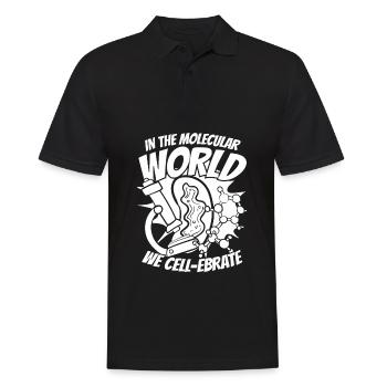 Biology Biologist Molecular biologist - Men's Polo Shirt - black - Front - Kai (181cm)