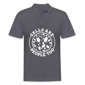 Biologie Biologe Zellen Molekularbiologe - Männer Poloshirt - Anthrazit - Vorne - Nico (186cm)