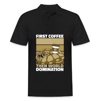 Boa Constrictor Schlange Kaffee Sonnenbrille - Männer Poloshirt - Schwarz - Vorne - Kai (181cm)
