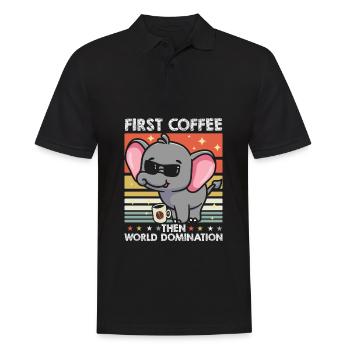 Elephant Sunglasses Café - Polo Homme - noir - Devant - Kai (181cm)