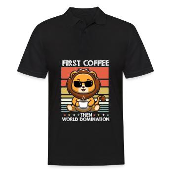 Leo Sunglasses Coffee - Men's Polo Shirt - black - Front - Kai (181cm)