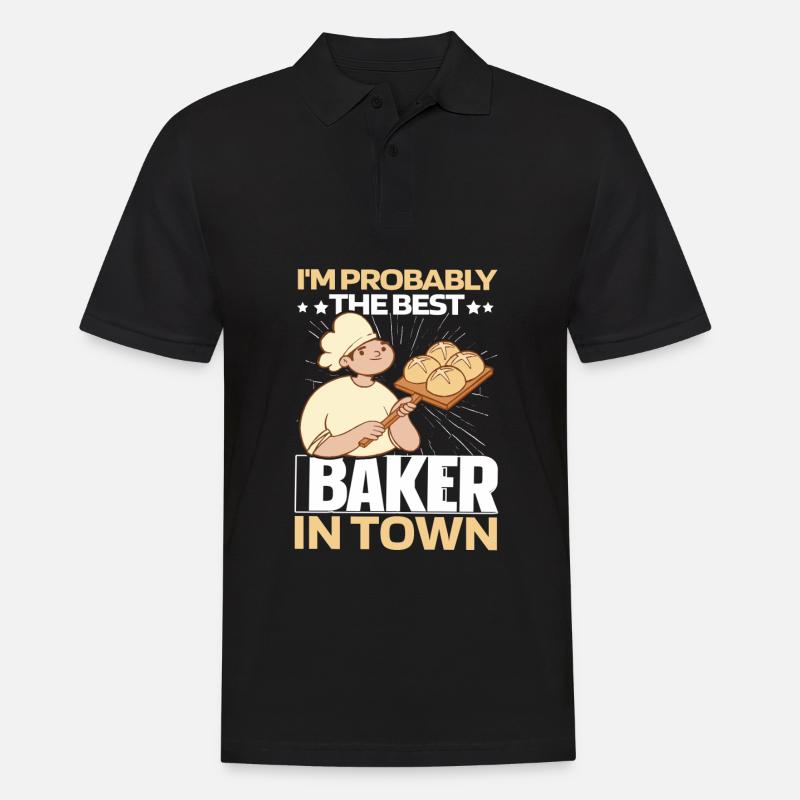 Baking Baker Bakery - Polo Homme - noir