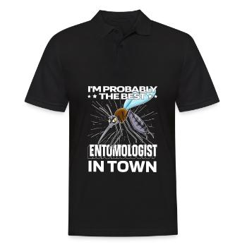 Entomologie Entomologe Insekt Moskito - Männer Poloshirt - Schwarz - Vorne - Kai (181cm)