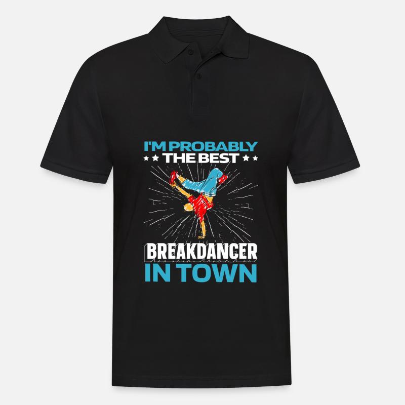 Breakdance Breakdancer Breakdance Drôle - Polo Homme - noir
