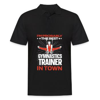 Rsg Turnen Sportgymnastik Lustig - Männer Poloshirt - Schwarz - Vorne - Kai (181cm)