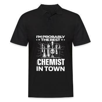 Chimiste en chimie Lustig - Polo Homme - noir - Devant - Kai (181cm)