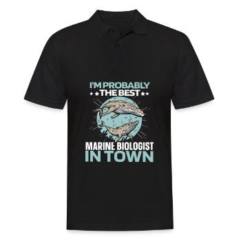 Marine Biologist Marine Biology Humor - Men's Polo Shirt - black - Front - Kai (181cm)