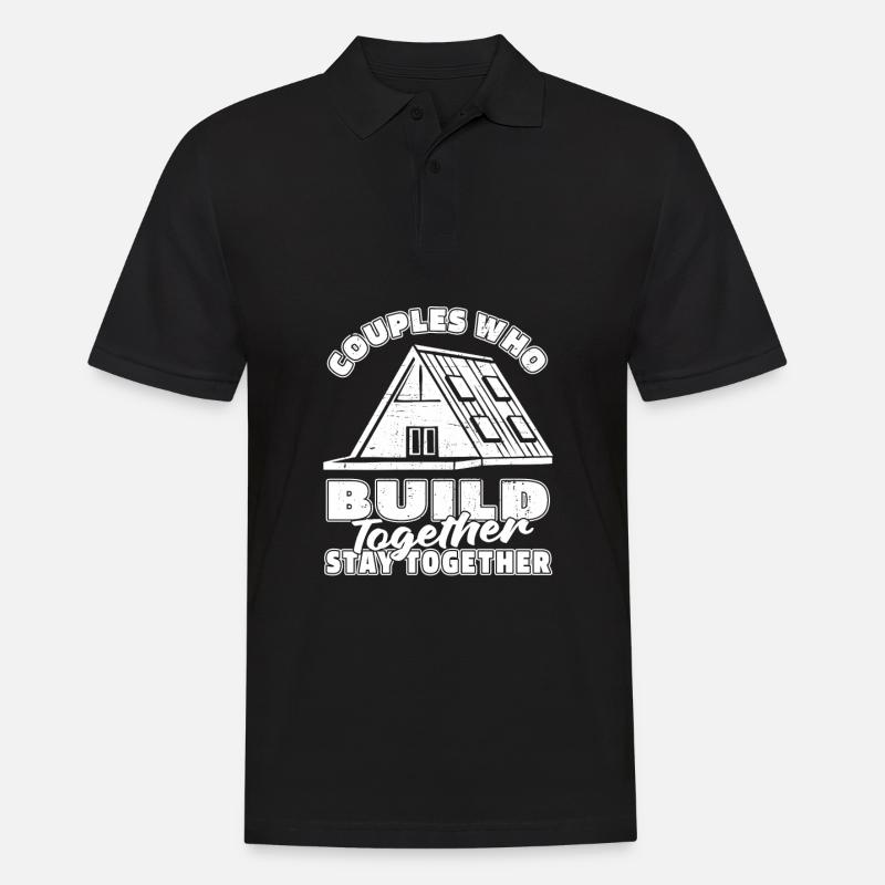 Architect Architecture Couple - Men's Polo Shirt - black