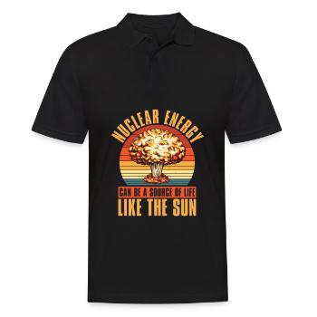 Physics Phyiker Weird Nuclear Physics - Men's Polo Shirt - black - Front - Kai (181cm)