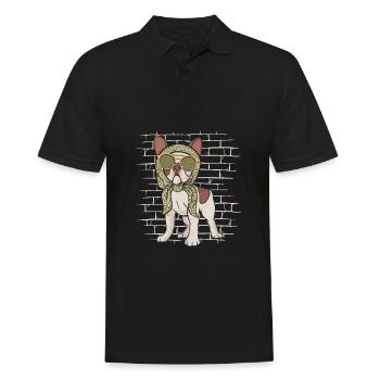 French Bulldog Sunglasses Scarf - Men's Polo Shirt - black - Front - Kai (181cm)