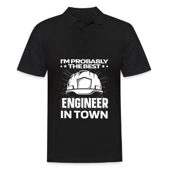 Engineer Helm - Men's Polo Shirt - black - Front - Kai (181cm)