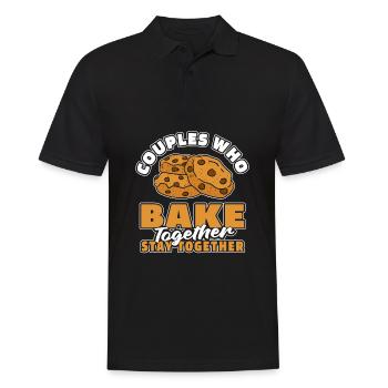 Baking Baker Bakery Couple - Polo Homme - noir - Devant - Kai (181cm)