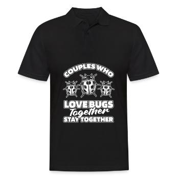 Entomologie Entomologe Insekt Paar - Männer Poloshirt - Schwarz - Vorne - Kai (181cm)