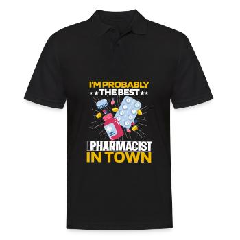 Apotheke Apotheker Pillen - Männer Poloshirt - Schwarz - Vorne - Kai (181cm)