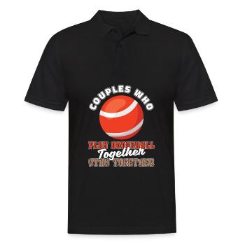 Couple de ballon chasseur - Polo Homme - noir - Devant - Kai (181cm)