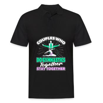 Rsg Turnen Sportgymnastik Paar - Männer Poloshirt - Schwarz - Vorne - Kai (181cm)