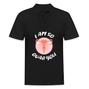 Hysterektomie Hysterektomie - Männer Poloshirt - Schwarz - Vorne - Kai (181cm)