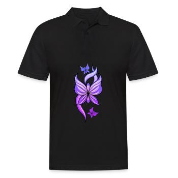 Fibromyalgie Rhumatisme coloré - Polo Homme - noir - Devant - Kai (181cm)