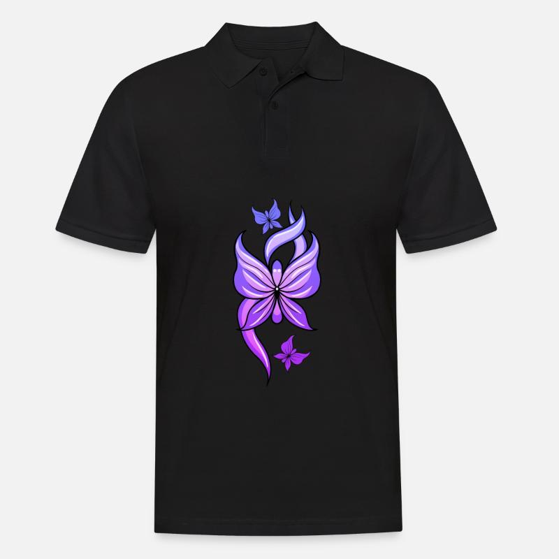 Fibromyalgie Rheuma Bunt - Männer Poloshirt - Schwarz