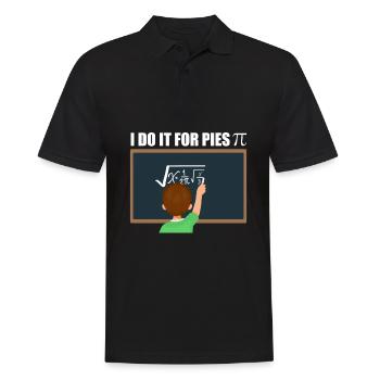 Math Calculus Pi - Men's Polo Shirt - black - Front - Kai (181cm)