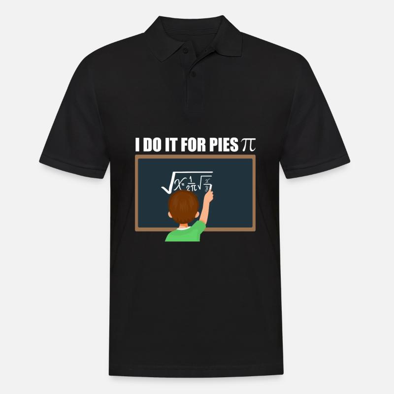 Mathe Calculus Pi - Männer Poloshirt - Schwarz