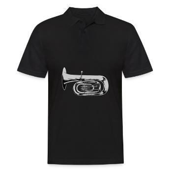 Fanfare Procession Tuba - Men's Polo Shirt - black - Front - Kai (181cm)