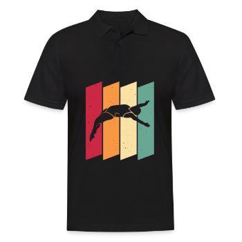 Diving Divers - Men's Polo Shirt - black - Front - Kai (181cm)