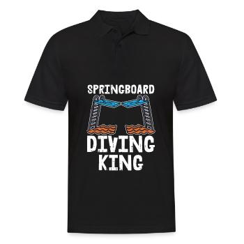 Turmspringen Turmspringer König - Männer Poloshirt - Schwarz - Vorne - Kai (181cm)