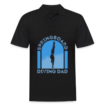 Plongeur plongeur Papa - Polo Homme - noir - Devant - Kai (181cm)