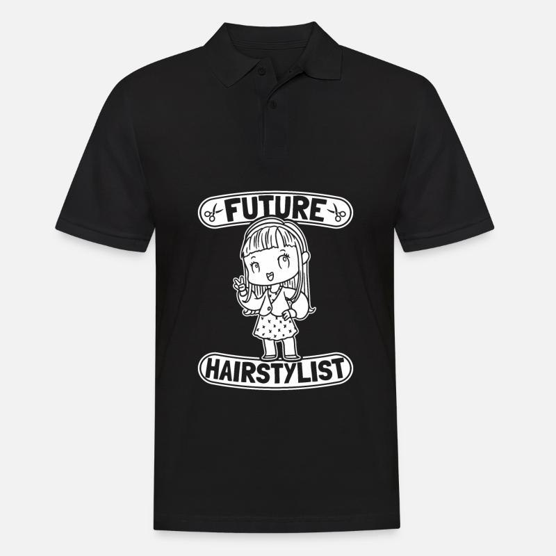 Coiffeur Coiffeur Mignon - Polo Homme - noir