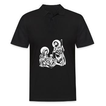 Christ Christianity Extraterrestrial Jesus - Men's Polo Shirt - black - Front - Kai (181cm)