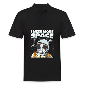 Orca Wal Killerwal Schwertwal Astronaut - Männer Poloshirt - Schwarz - Vorne - Kai (181cm)