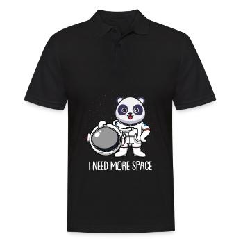 Panda géant Panda Ours Astronaute - Polo Homme - noir - Devant - Kai (181cm)