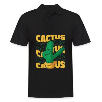 Jardin de cactus - Polo Homme - noir - Devant - Kai (181cm)