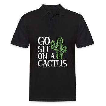 Jardin de cactus - Polo Homme - noir - Devant - Kai (181cm)