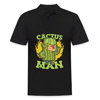 Jardin de cactus - Polo Homme - noir - Devant - Kai (181cm)