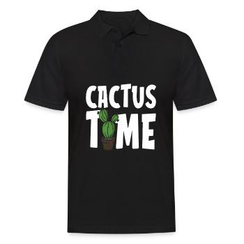 Jardin de cactus - Polo Homme - noir - Devant - Kai (181cm)